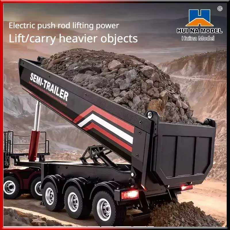 Dump Truck Toy - Huina 1/18 1509 Rc Semi Dump