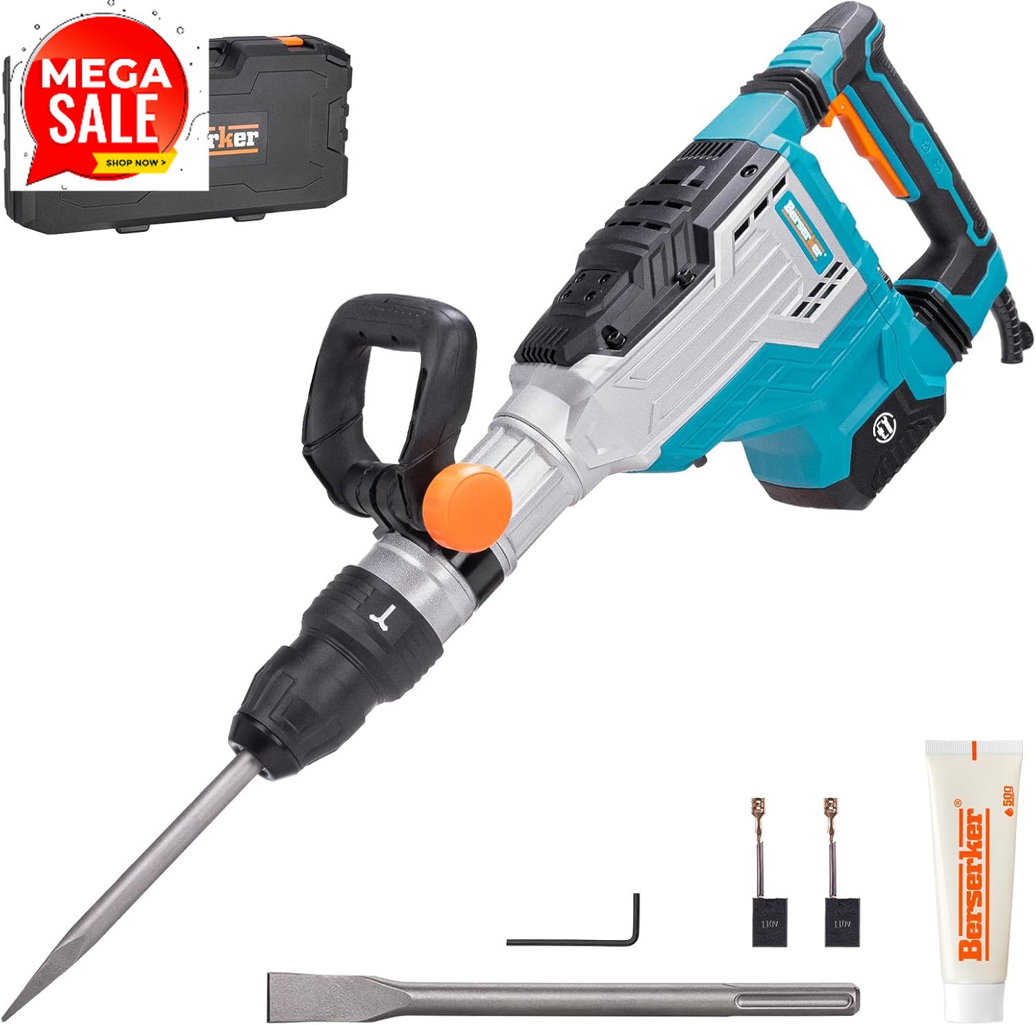 Concrete Breaker Demolition - 1700W 25-Pound SDS-Max Demolition Jack Hammer