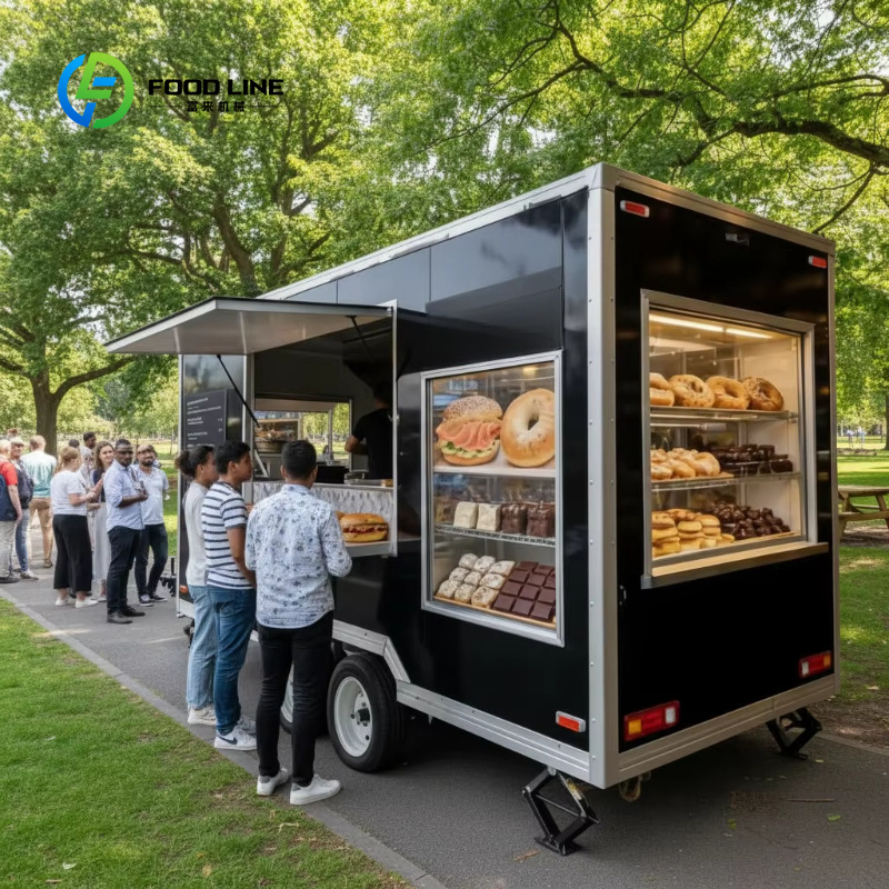 Customized Square Mobile Food  - đánh giá và giá Heavy Equipment Business