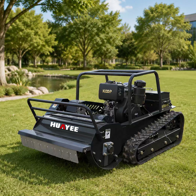 Remote Control Tracked Lawn Mo - đánh giá và giá Heavy Equipment Grinder