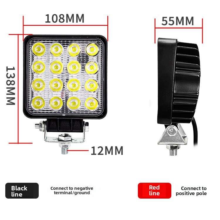 48W 16LED 4 Inch 12V 24V LED W - đánh giá và giá Heavy Equipment Forklift