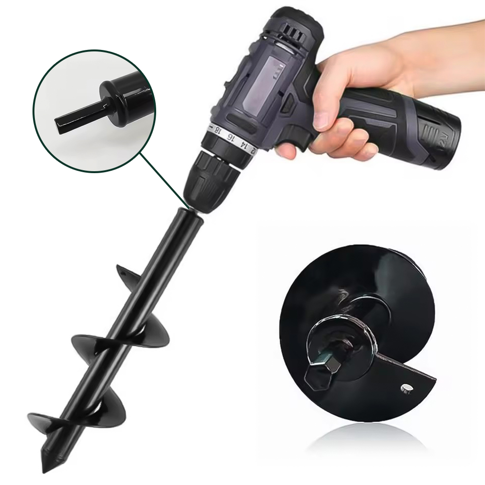 Garden Auger Spiral Drill Bit  - đánh giá và giá Post Hole Digger