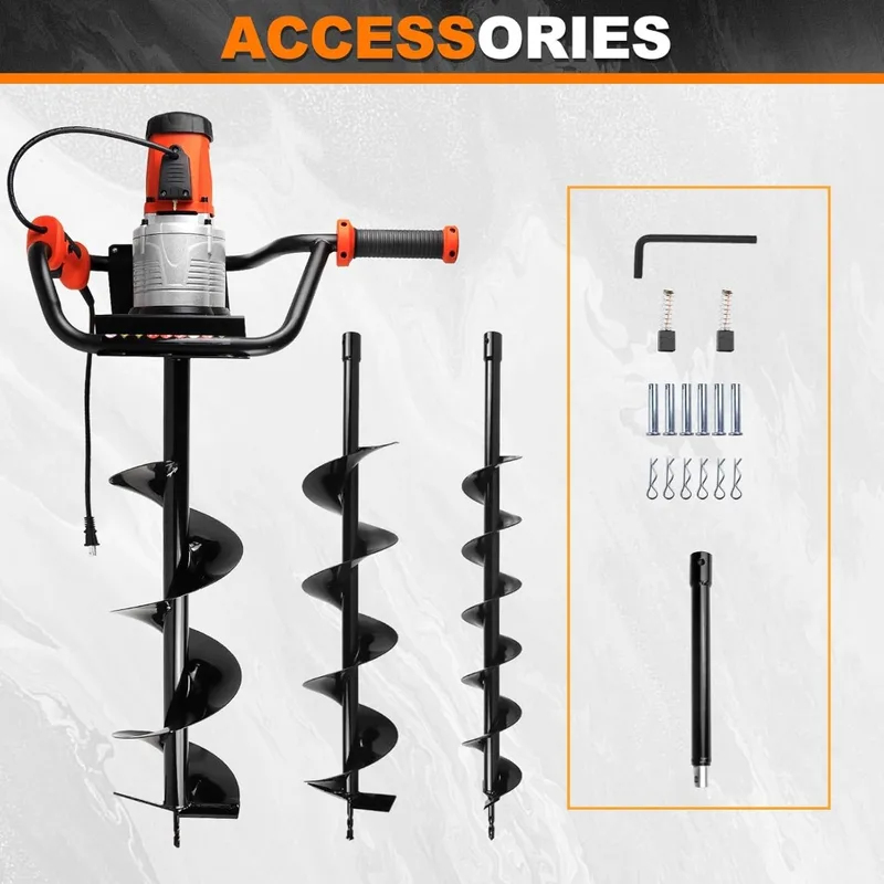 00W Post Hole Digger Drill wit - đánh giá và giá Post Hole Digger