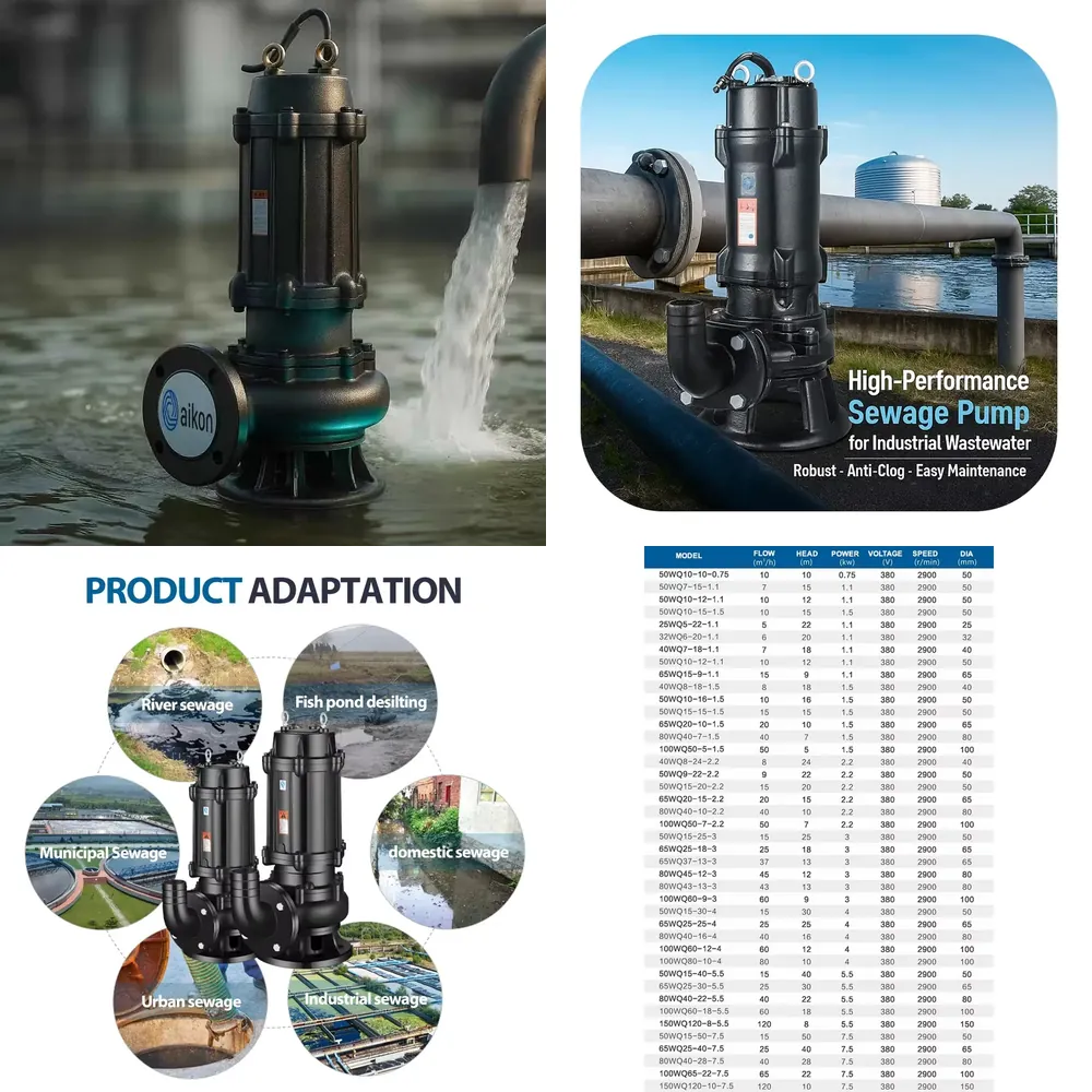 5 0.75 Kw Submersible Sewage P - đánh giá và giá Submersible Pump Sewage
