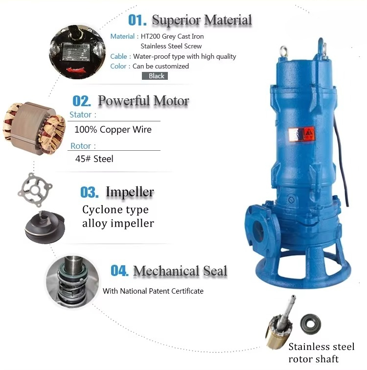 Heavy Duty Submersible Grinder - đánh giá và giá Submersible Pump Sewage