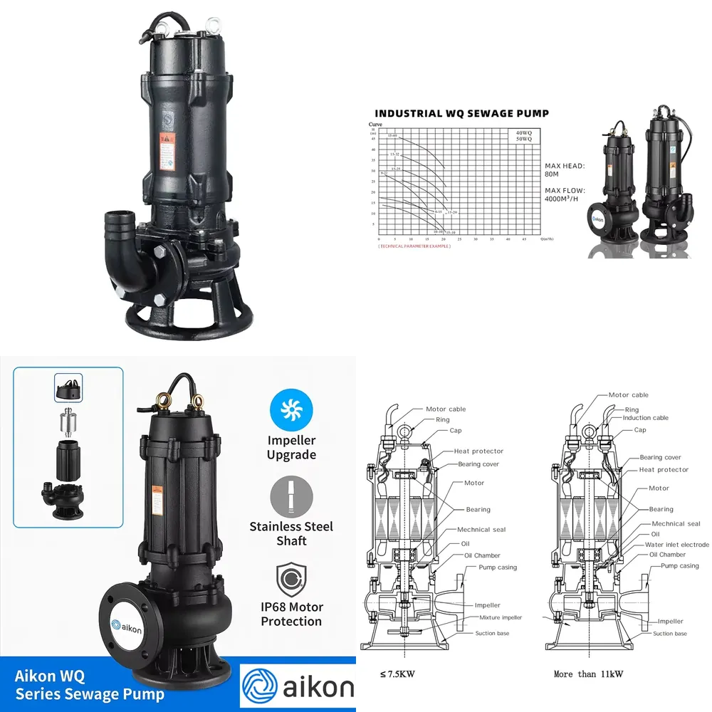Electric Submersible Stainless - đánh giá và giá Submersible Pump Sewage