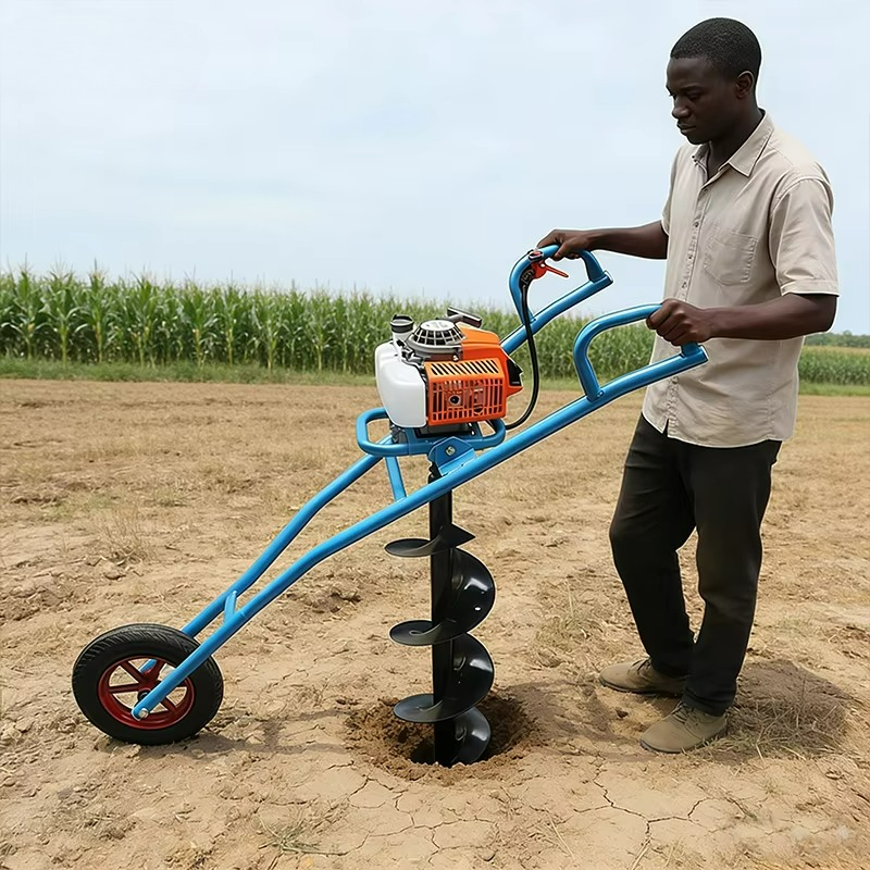 Earth Auger Machine 99cc Wheel - đánh giá và giá Post Hole Digger